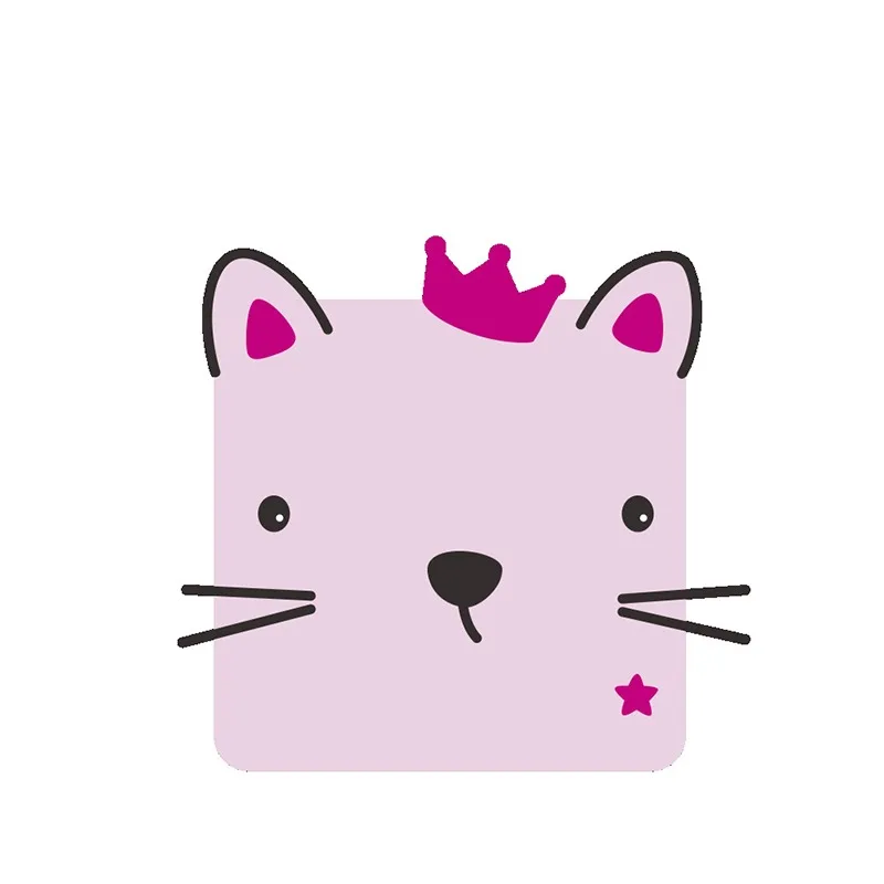 

3Pc Carton Cute PVC Home Decor Switch Stickers Wall Decal Sticker Light Kawai Pink Mouse Animal Home Decal Murla Decoration