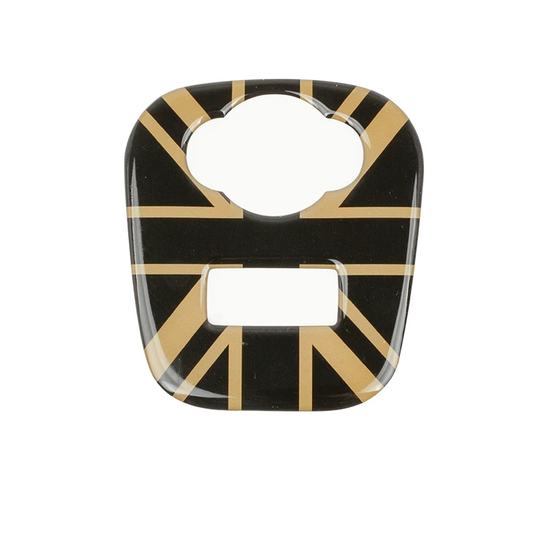 gold jack Union Jack AUX прикуриватель USB панель приборной панели 3D мягкая наклейка для Mini Cooper S F55 F56 F 56 автомобильные аксессуары - Название цвета: gold jack