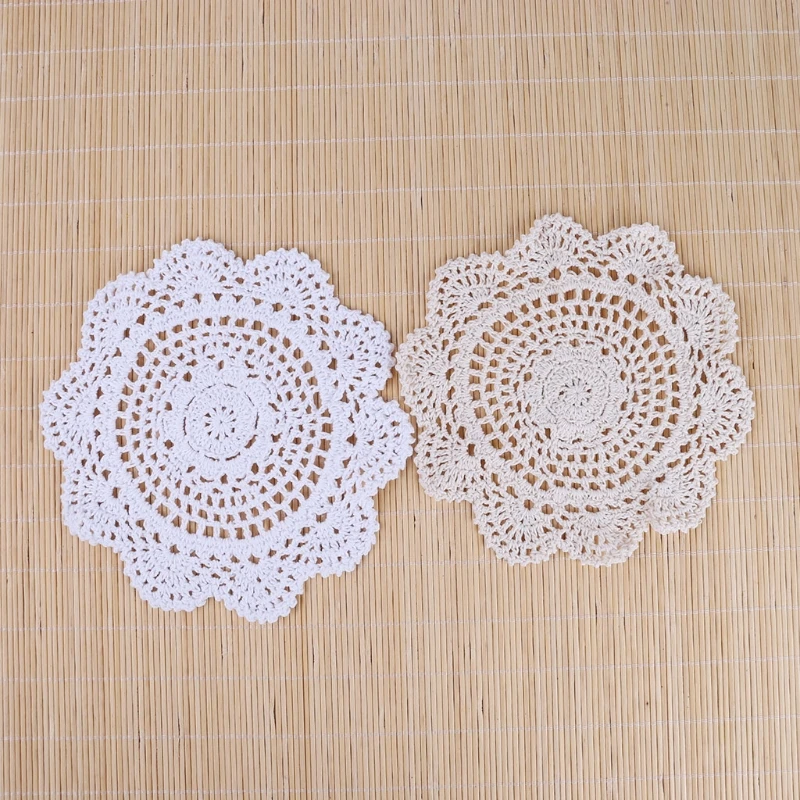 20 см подставки под чашки Винтаж хлопок Покрывало Русалочка ручная вязка с