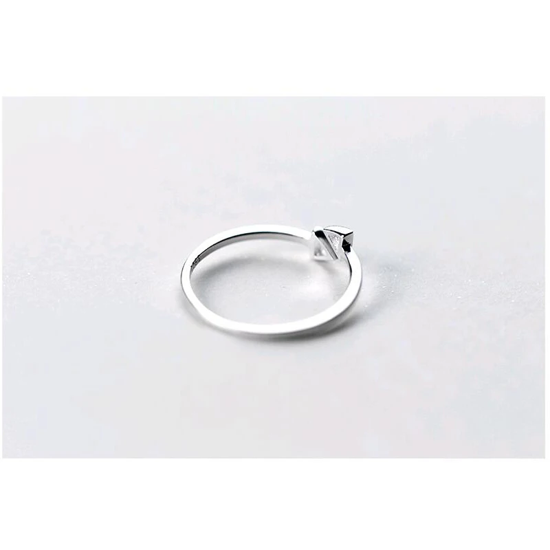 Trustdavis серебро 925 пробы модное геометрическое двойное треугольное Открытое