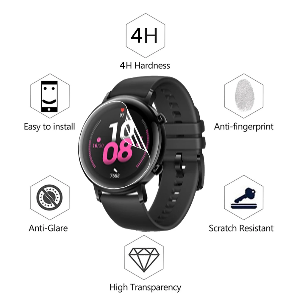Защитная пленка для часов Huawei Honor Watch Magic GT 2 GT2 42 мм 46 Pro из ТПУ с полным покрытием