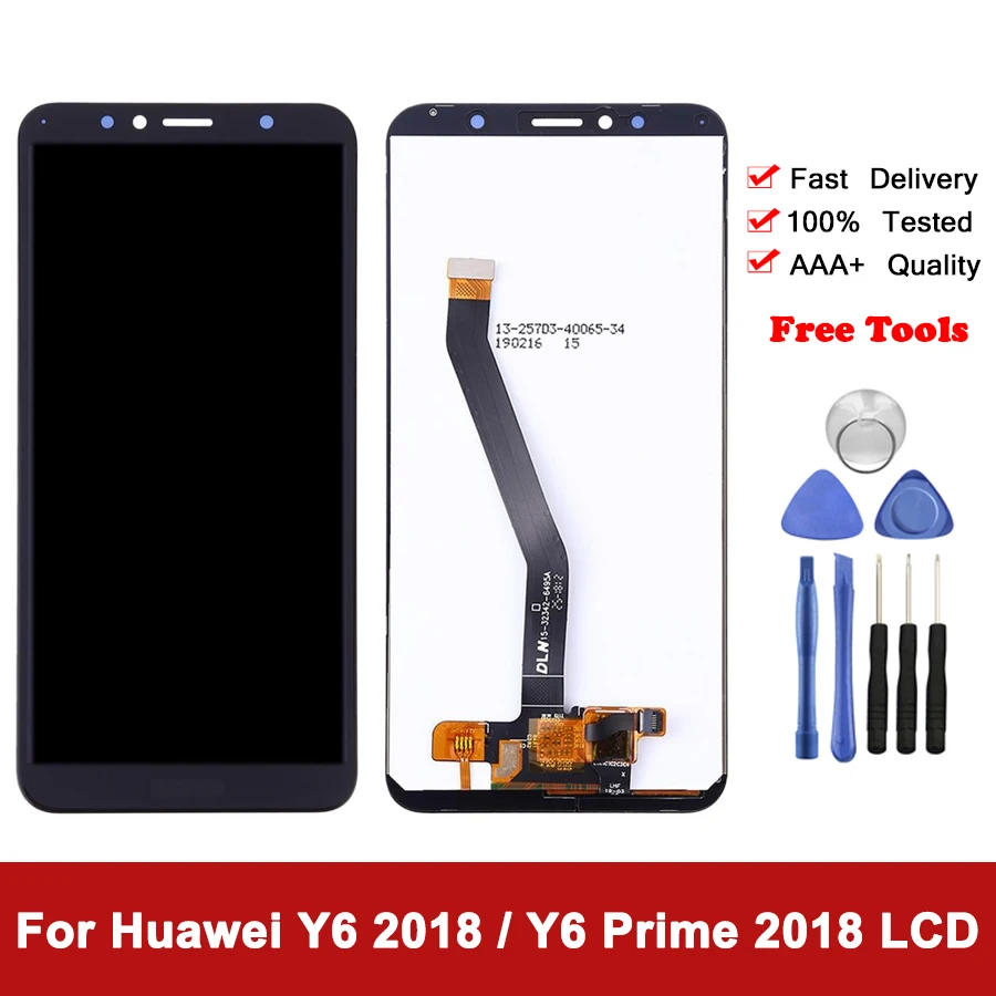 

5.7" For Huawei Y6 2018 LCD Display Touch Screen Digitizer Assembly For Huawei Y6 Prime 2018 ATU-LX1 ATU-L21 LCD Screen Parts