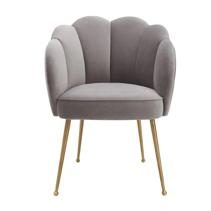 

Chair Nordic Light Luxury Dining dinning chair Home Velvet Stool Net Red Negotiation Reception Makeup Upholstery for home Hotel