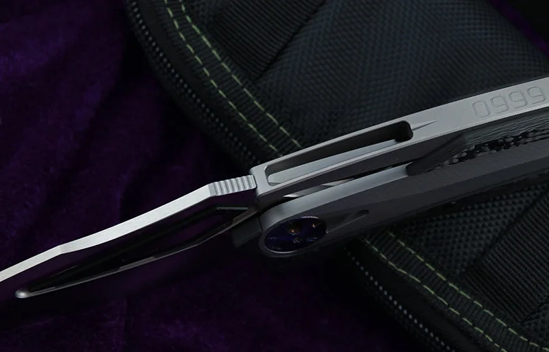 LEMIFSHE custom 0999 Флиппер складной нож m390 сталь CF титановая ручка Открытый Отдых Охота Карманный кухонный инструмент EDC инструмент