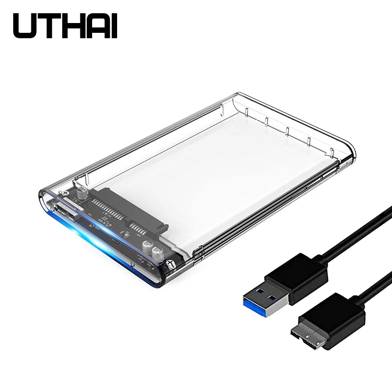 UTHAI G06 USB3.0 HDD корпус 2,5 дюймов последовательный порт SATA SSD жесткий диск коробка Поддержка 6 ТБ Прозрачный Мобильный Внешний HDD Чехол