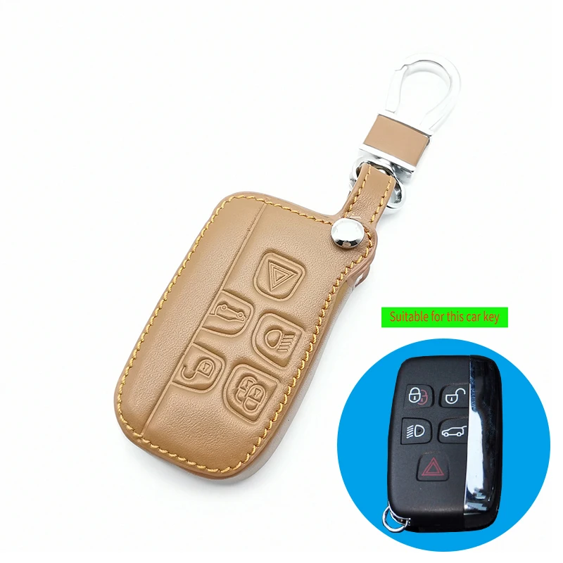 100% кожаный чехол для дистанционного ключа Land Rover Range Evoque Sport Vogue Дискавери 4