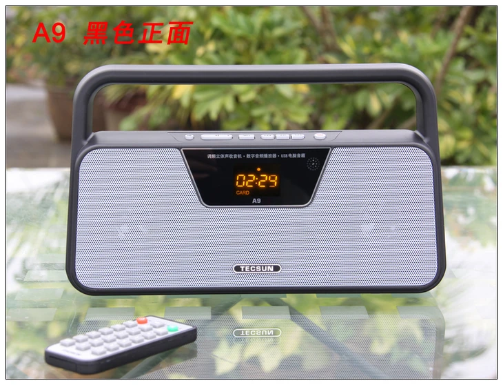 Оригинальный FM радиоприемник TECSUN A9 светодиодный цифровой дисплей mp3 плеер