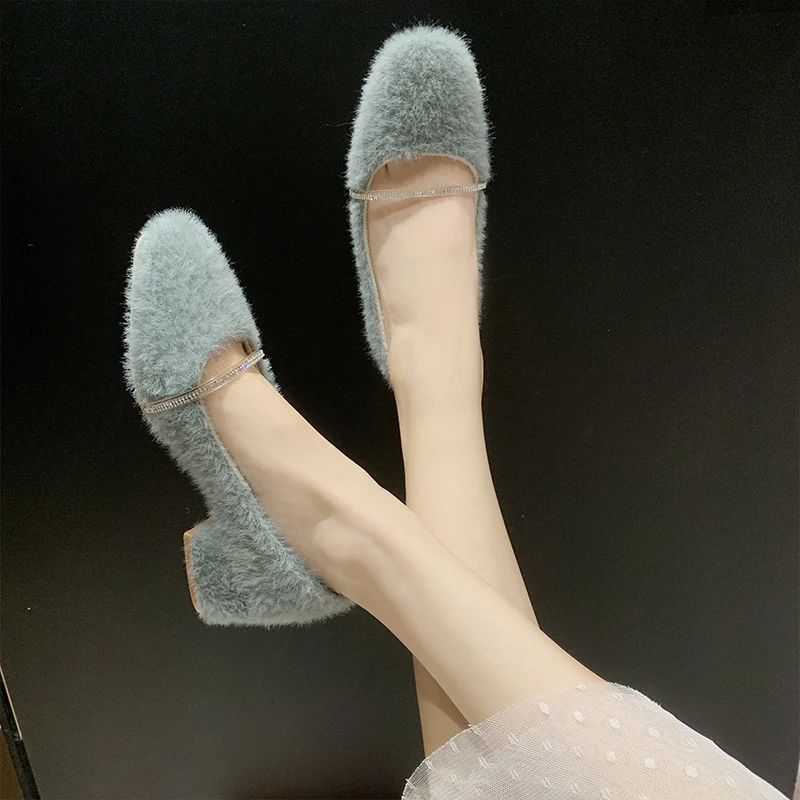 Обувь на высоком каблуке 2019 г. Женские туфли лодочки без застежки квадратном