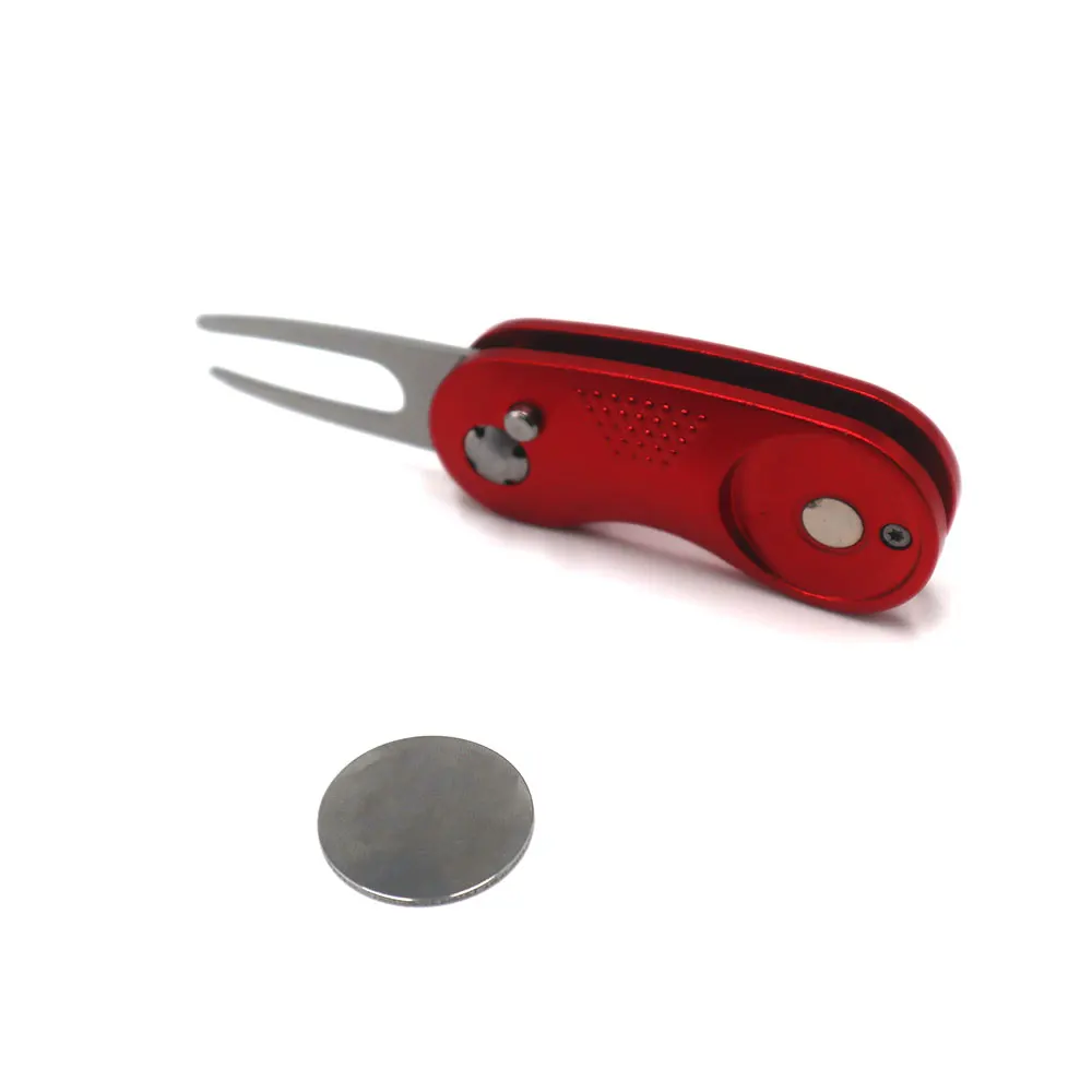 1 шт. аксессуары для гольфа зеленая вилка складной инструмент с мячом маркер шаг