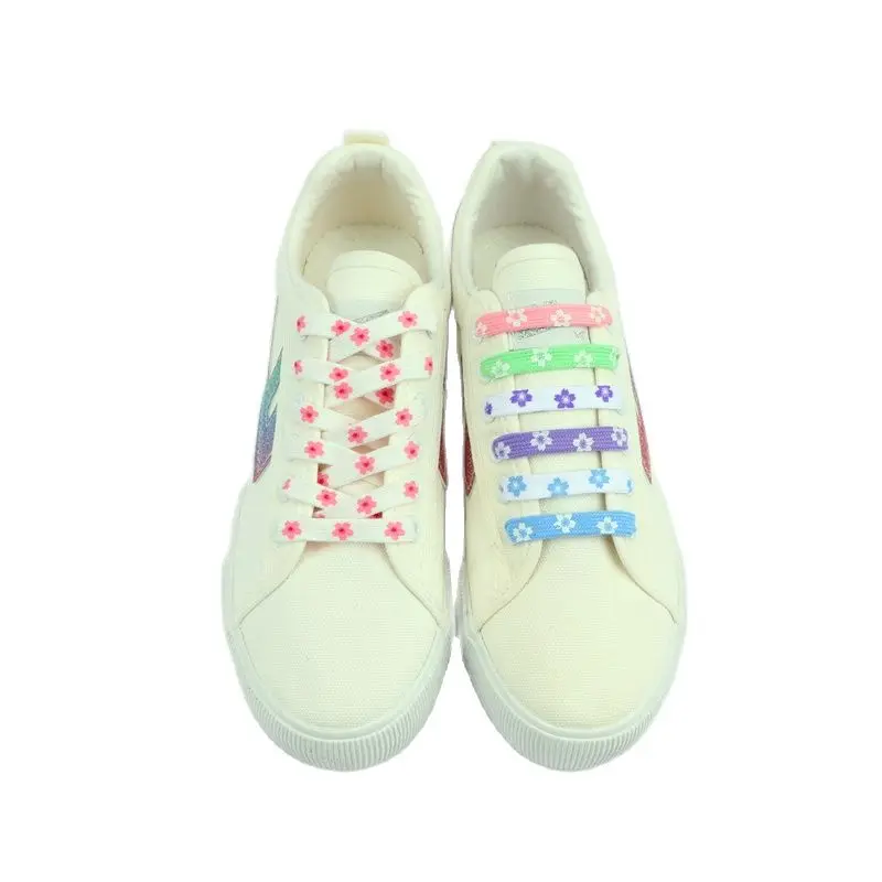 Fashion Style Cherry Blossom Pink AF1 Shoelace High-Cut Low-Cut Original Female Flower Lace Decorative Buckle Female Shoelace