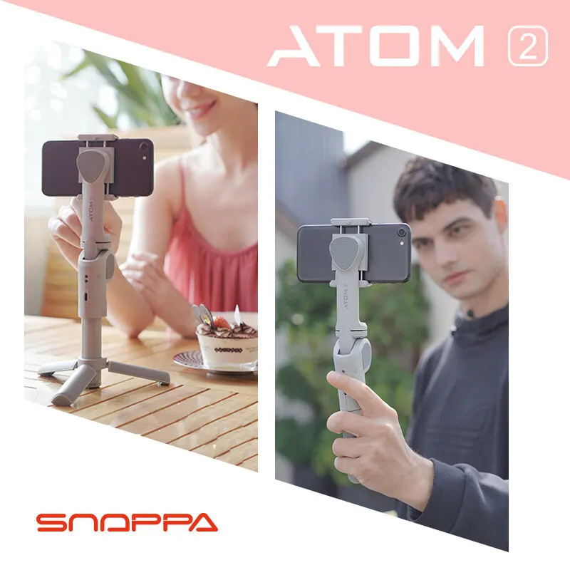 

Atom2 3-Axis Handheld Gimbals Stabilizer Anti-Shake Foldable Wireless bluetooth Selfie Stick Tripod for Huawei Smart Phones