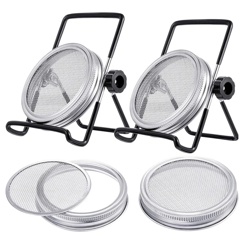 Прорастания прорастания крышка комплект стеклянная банка с завинчивающейся