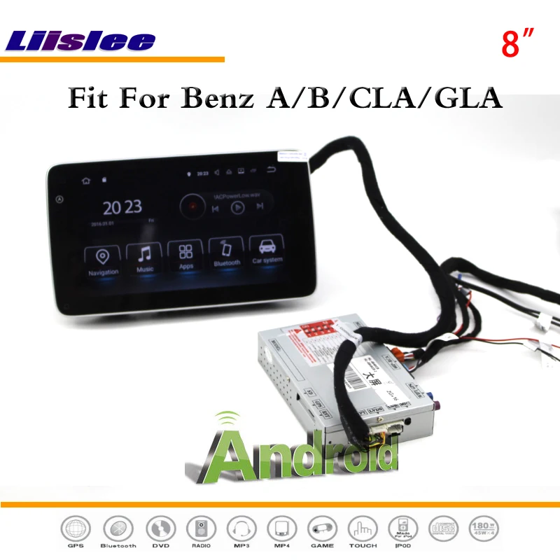 Liislee автомобильный Android мультимедиа для Benz A / B CLA GLA без AUX стерео радио BT WIFI CD DVD