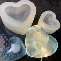 3d love heart silicone mold aroma plaster candle mould diy soap making dessert mousse cake baking pastry candy chocolate moulds