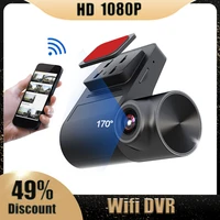car dvr dashcam video recorder fhd 1080p usb mobile phone wifi connect camera parking monitoring auto registrator camcorder