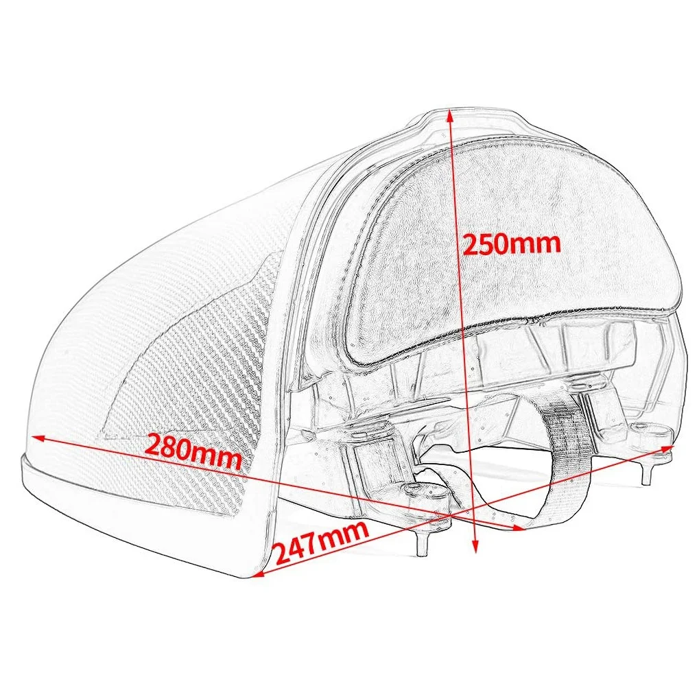

R9T Motorcycle Rear Pillion Seat Cowl Cover Hump Trunk Storage Box Fairing Tail for BMW R Nine T 2014-2020 (Silver)