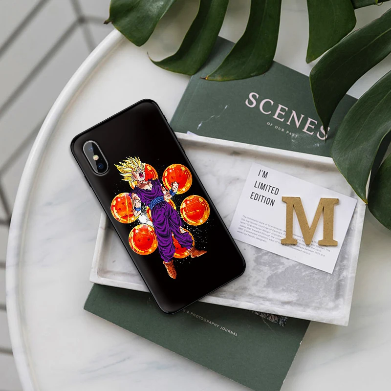 Мяч Дракон аниме Гоку Мягкий силиконовый чехол для iPhone X XS Max XR 7 8 6 6s Plus TPU задняя