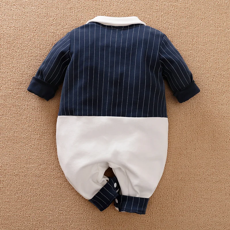 Gentleman baby clothes Full Sleeve cotton infantis clothing romper cartoon costume ropa bebe newborn boy |