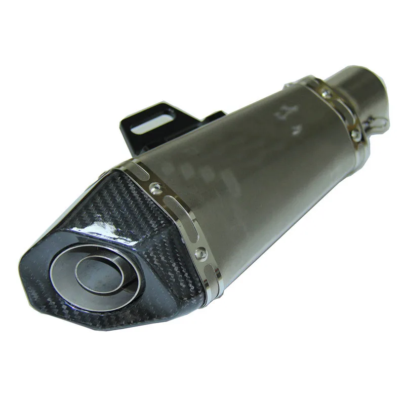 51 мм уличная мотоциклетная выхлопная труба из углеродного волокна для мотора Z800