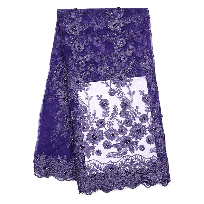 Французская цветная кружевная ткань 2019 вышивка для нигерийской кружевной