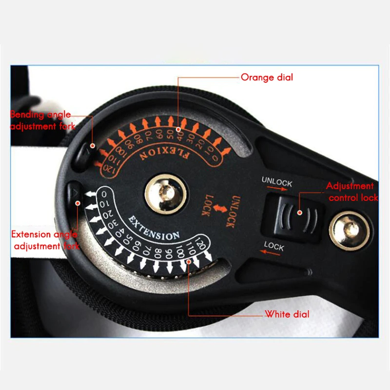 

Hinged Immobilizer for Knee Brace with Hinge Adjustable Recovery Support for Orthopedic Rehab Post Op Meniscus Tear Leg