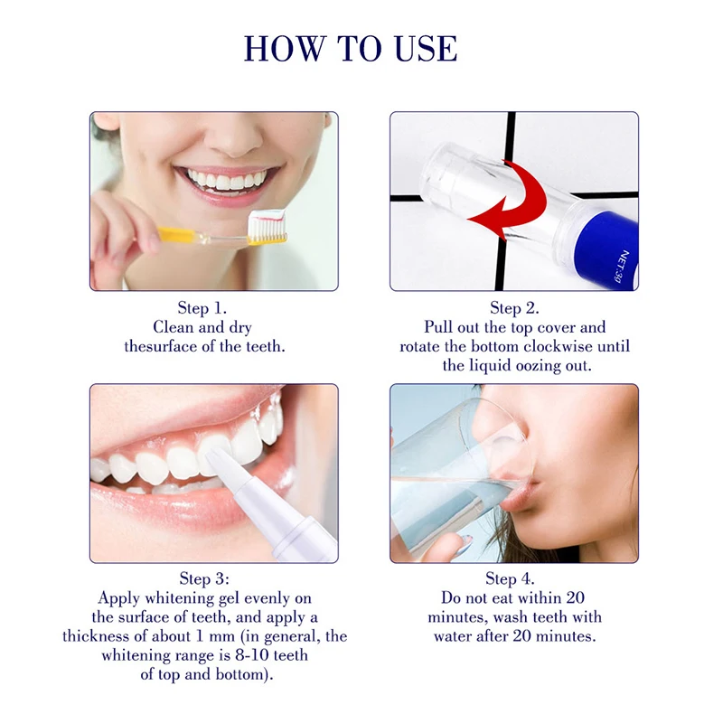 3 шт. отбеливающая ручка для удаления пятен от дыма|Отбеливание зубов| |