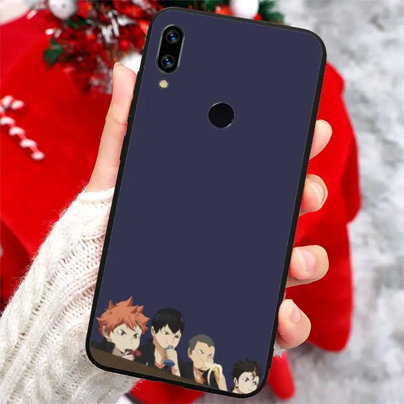 

Haikyuu Hinata attacks Anime high quality luxury Phone Case funda For Xiaomi Redmi note 7 8 9 t k30 max3 9 s 10 pro lite