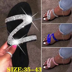 

2020 New Women Girls Rubber Flat Slippers
