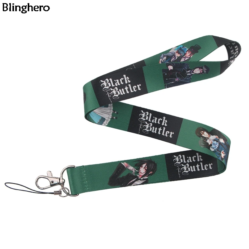 10 шт./лот Blinghero черный Bulter Lanyards шейный ремешок для ключей телефон повесить веревку