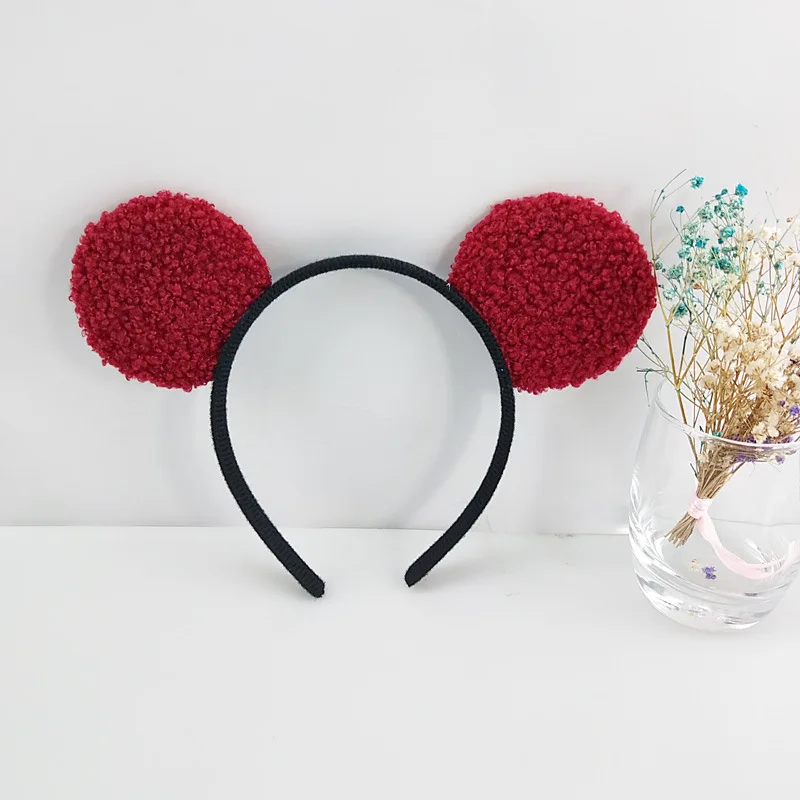 Женские корейские повязки на голову с ушками медведя и ягненка милые для девочек