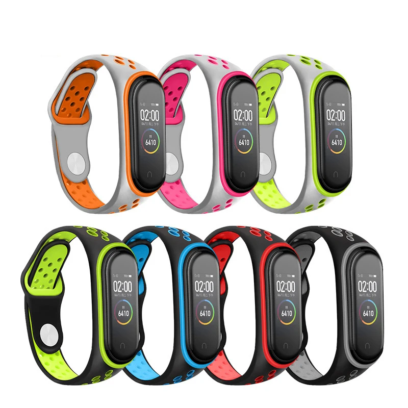 Мягкий силиконовый ремешок для Xiaomi mi band 4 спортивный наручных часов аксессуары