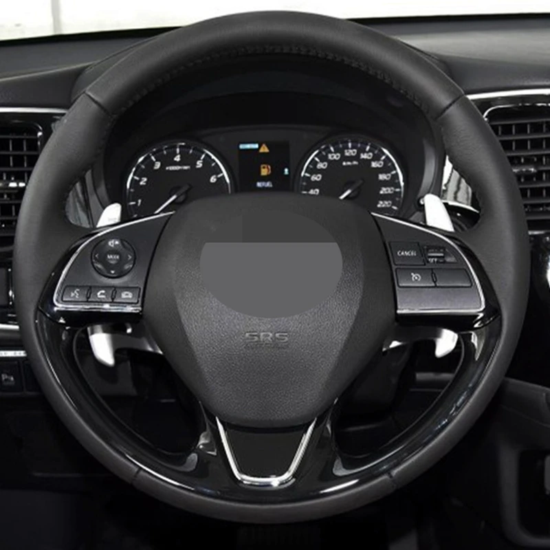 Чехол на руль автомобиля из мягкой искусственной кожи для Mitsubishi ASX Outlander Mirage 2016 2019