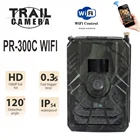 Охотничья камера PR300C с Wi-Fi, 24 МП, ИК-подсветка, ночное видение, беспроводное приложение для наблюдения за дикой природой, фотоловушка