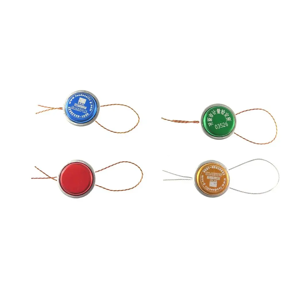 100 шт. пронумерованные алюминиевые рамы безопасности свинцовые уплотнения с