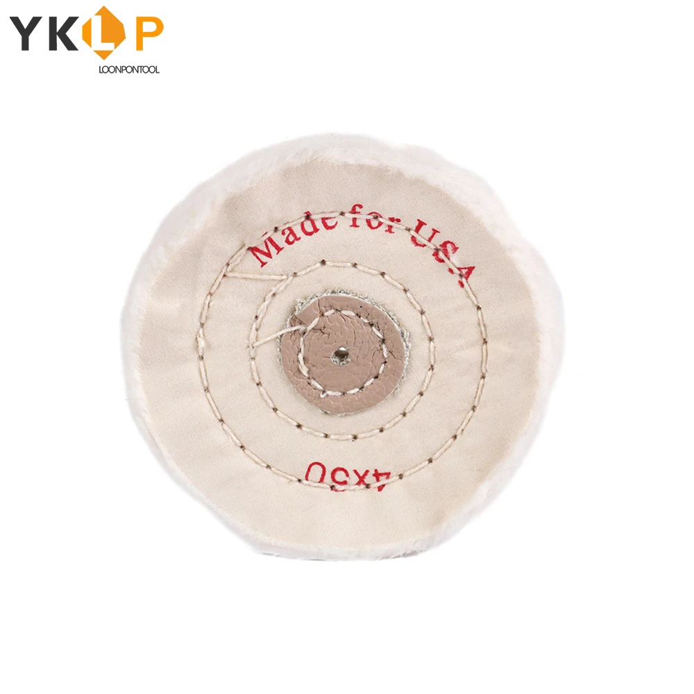 Полировальное колесо из хлопка 100 мм полировальное ткани отверстие 4 буфер Arbor