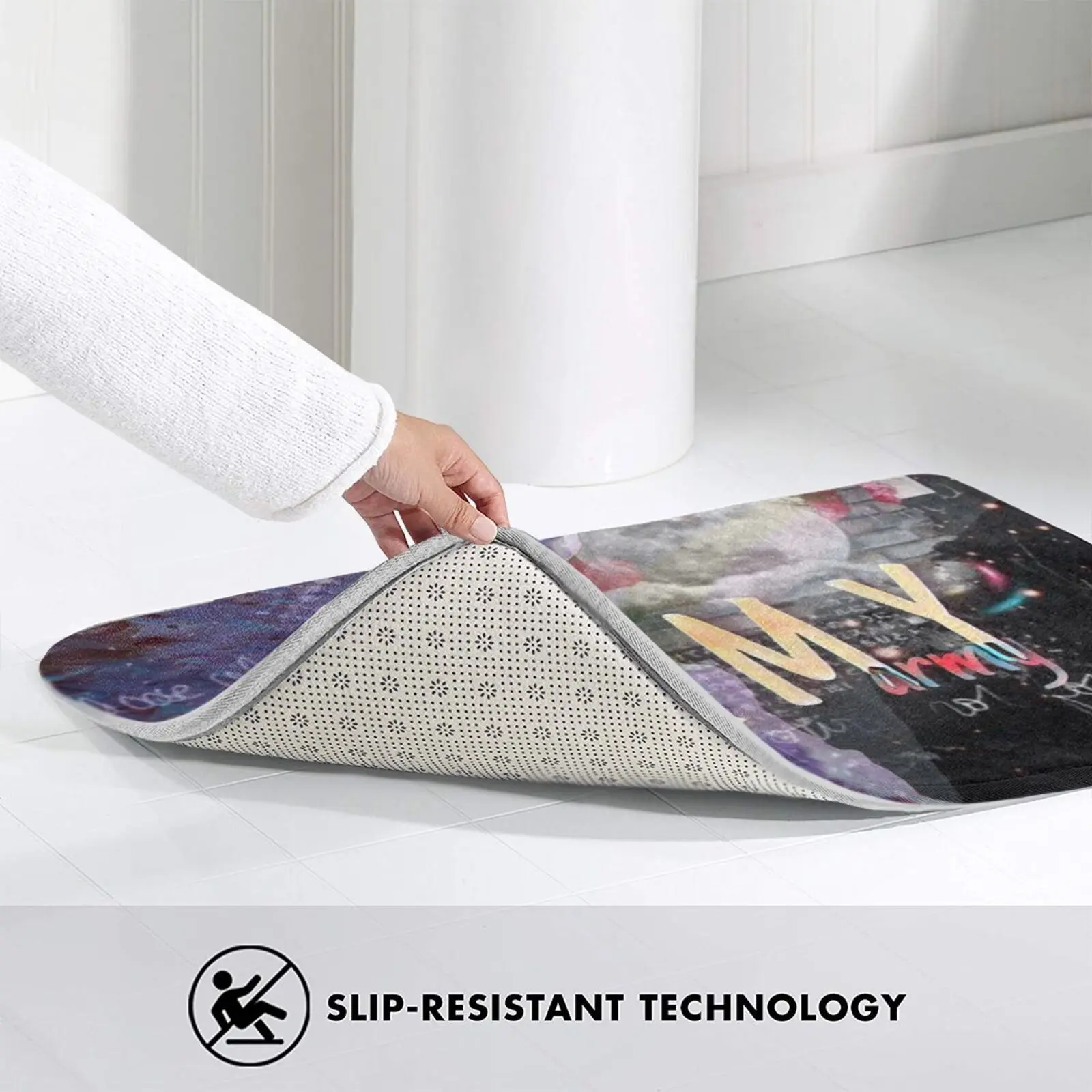 

Army Mat Rug Carpet Anti-Slip Floor Mats Bedroom Army K Pop Moon