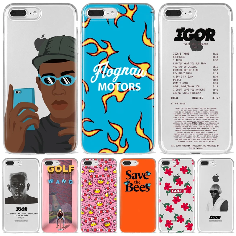 Tyler the creator Golf IGOR bees Silicone Soft Back Phone Case For iPhone 8 7 6 Plus XS MAX SE XR 11 12 13 Mini Pro Max Funda