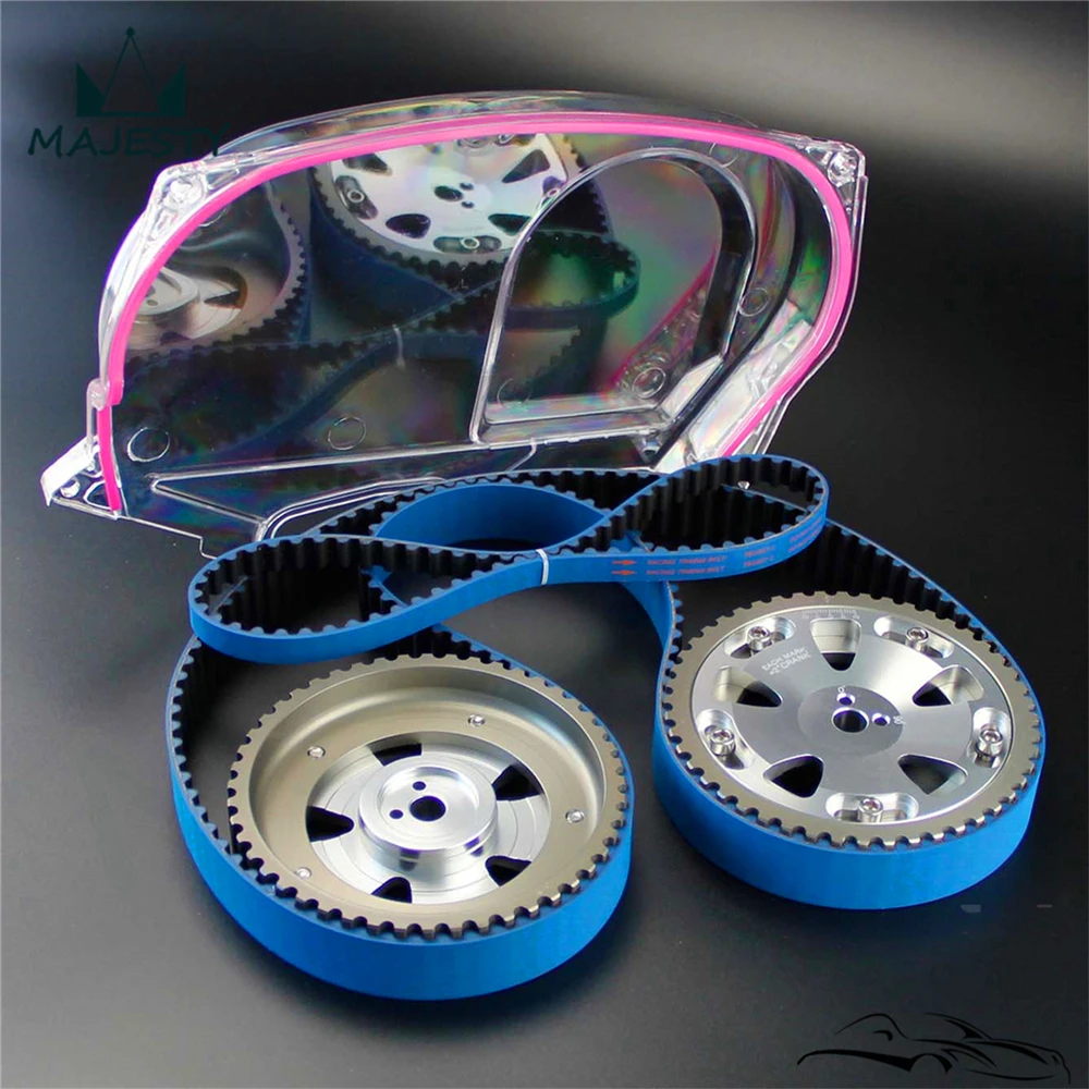 Ремень ГРМ w/Balance + прозрачная крышка шестерни шкив кулачка для Lancer EVO 9 IX 4G63|cam