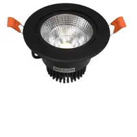 Pack of 10 7-10W Mini Led Recessed Ceiling Spot Light Black Kit for Cree Led 3000K + Driver Open Hole 90mm