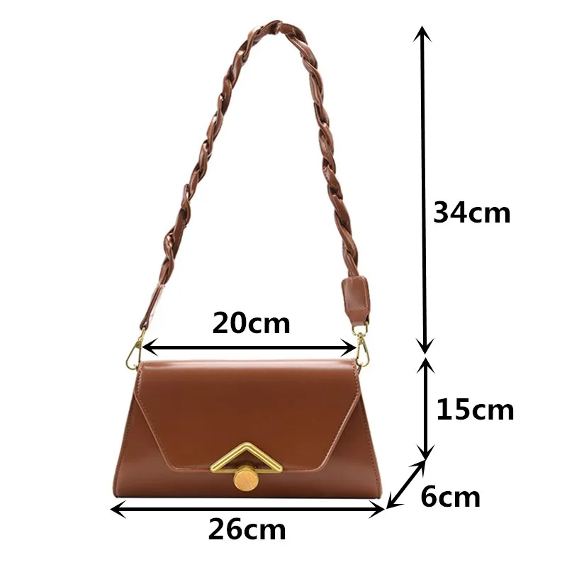 

Fashion Chain Crossbody Bags for Women Luxury Brand Leather Messenger Handbag Purses Female Small Flap Weave Shoulder Strap Bag