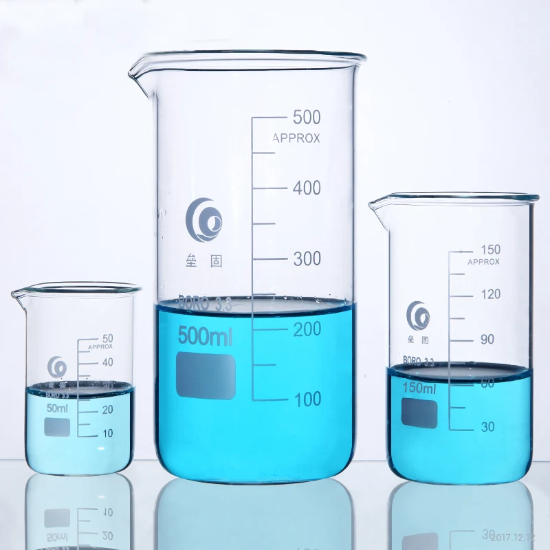 

High Borosilicate Lab Graduated Glass Beaker in Tall Form Laboratory Equipment