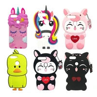 for huawei y7 2018 cover cute 3d cartoon unicorn duck cat soft silicone back cover for huawei y7 prime 2018 cell phone case bags