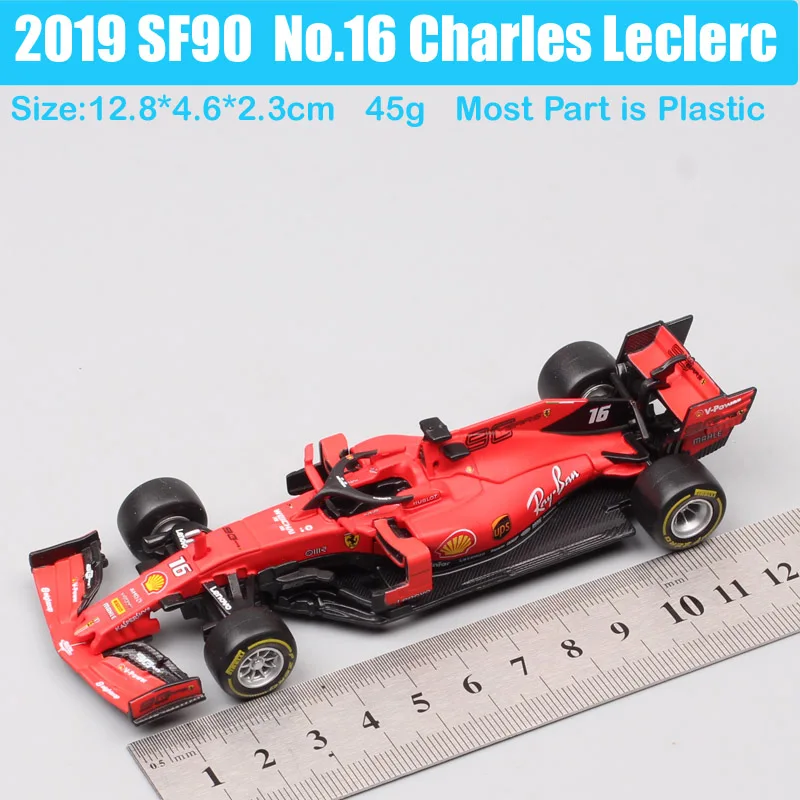 2019 SF90 No.16Char Детские 1:43 весы BBurago Racer RB14 SF71H SF70H Kimi Raikkonen Себастиан Vettel литье под давлением № 3 модели автомобилей, игрушки - Цвет: 2019 SF90 No.16Char