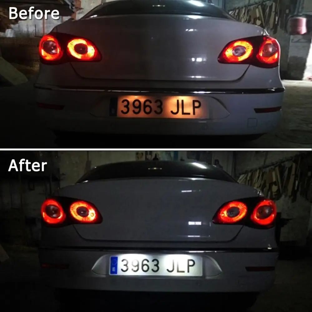 2 шт. светодиодный льные светодиодные лампы для номерного знака 6 Вт 12 В 24 Ода 6000