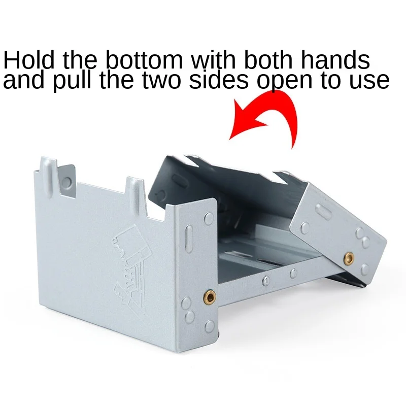 Вогнутая выпуклая уличная портативная спиртовая плита складная дорожная