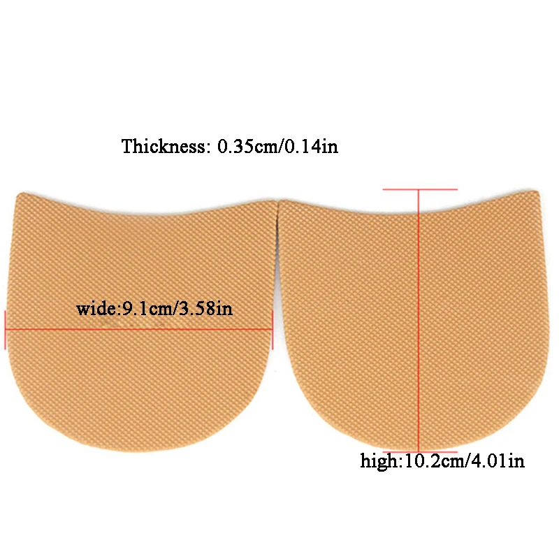 DIY Pad Classic Wear-resistant Replace Shoe Sole 1 Pair Anti Slip Protective Half Soles Repair Heel Sole Shoe Accessories