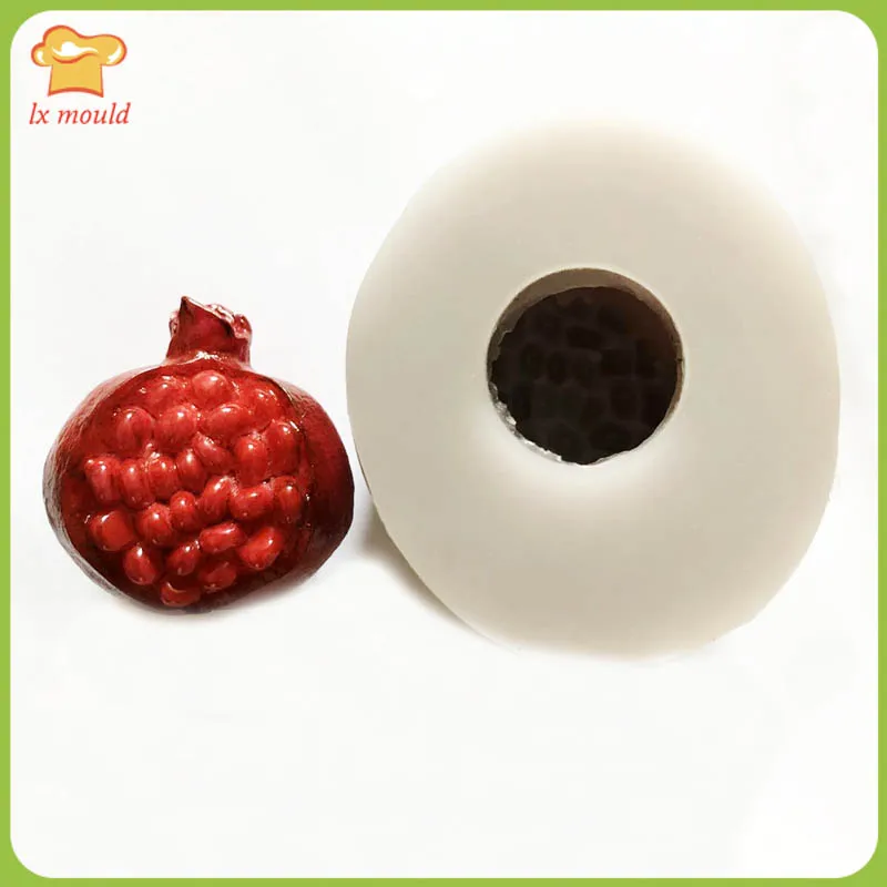 

New Style Pomegranate Silicone Mould Soft Candy Polymer Clay Candle Soap Chocolate Silicone Molds Fruit
