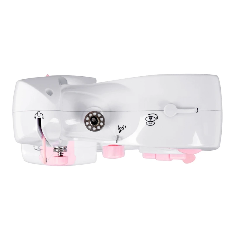 Бытовая мини электрическая швейная машина с Catcher настольная двухигольная ручная