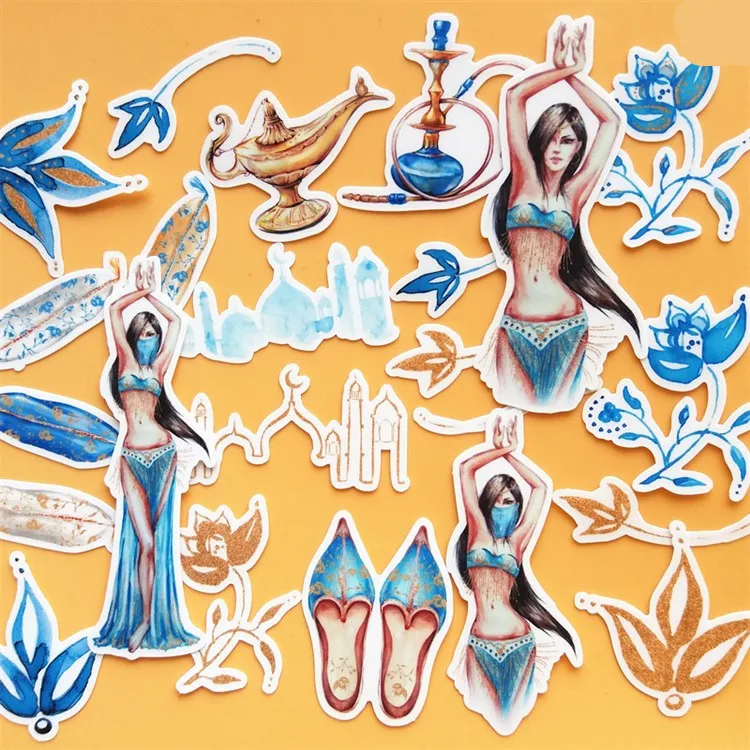 27 шт. наклейки с индийской тематикой для рукоделия и скрапбукинга детские