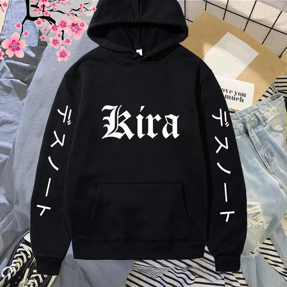 

Death Note Letter Print Men Women Hoodie Hip Hop Streetwear Anime